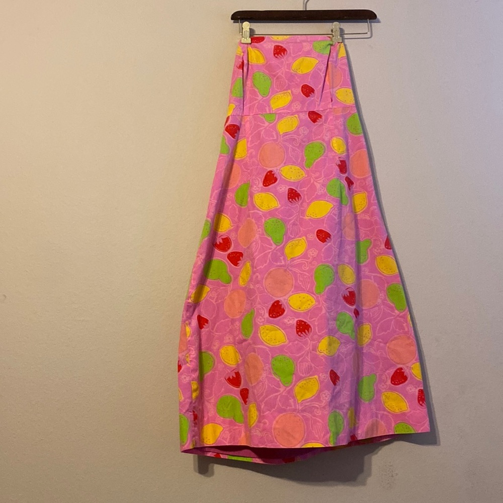 Lilly Pulitzer strapless tie back dress